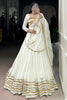 Lovely White Gota Patti Work Rayon Navratri Wear Lehenga Choli