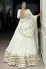 Lovely White Gota Patti Work Rayon Navratri Wear Lehenga Choli