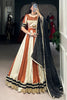 Astonishing Brown Chinon Navratri Wear Lehenga Choli With Dupatta