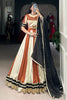 Astonishing Brown Chinon Navratri Wear Lehenga Choli With Dupatta