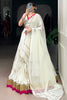Wonderful White Gota Patti Rayon Navratri Wear Lehenga Choli With Dupatta
