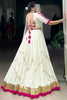 Wonderful White Gota Patti Rayon Navratri Wear Lehenga Choli With Dupatta