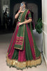 Bewitching Maroon Gota Patti Work Navratri Lehenga Choli With Dupatta
