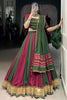 Bewitching Maroon Gota Patti Work Navratri Lehenga Choli With Dupatta