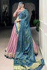 Alluring Mauve Border Work Georgette Festival Wear Lehenga Choli