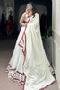 Dazzling White Gota Patti Work Rayon Navratri Special Lehenga Choli