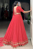 Gorgeous Red Badhani Printed Georgette Lehenga Choli With Dupatta
