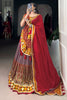 Dazzling Dusty Pink Kashmiri Printed Silk Lehenga Choli With Dupatta