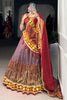 Dazzling Dusty Pink Kashmiri Printed Silk Lehenga Choli With Dupatta
