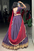 Pleasant Mauve Rayon Navratri Wear Lehenga Choli With Dupatta