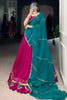 Fabulous Pink Gamthi Work Rayon Navratri Lehenga Choli With Dupatta