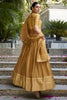 Wonderful Yellow Zari Weaving Chanderi Silk Haldi Wear Lehenga Choli