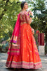 Impressive Orange Weaving Jacquard Silk Paithani Lehenga Choli