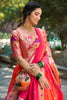 Impressive Orange Weaving Jacquard Silk Paithani Lehenga Choli