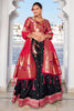 Pretty Black Zari Weaving Silk Paithani Lehenga Choli With Dupatta