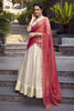 Delightful Off-White Zari Weaving Jacquard Traditional Lehenga Choli