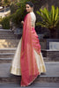 Delightful Off-White Zari Weaving Jacquard Traditional Lehenga Choli