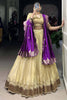 Lovable Cream Color Zari Weaving Silk Festival Wear Lehenga Choli