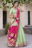 Wonderful Pista Green Zari Weaving Silk Festival Wear Lehenga Choli