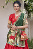 Marvelous Red Zari Weaving Silk Traditional Lehenga Choli With Dupatta