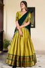 Memorable Parrot Green Zari Weaving Silk Traditional Lehenga Choli