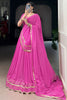 Excellent Pink Bandhani Printed Georgette Festival Wear Lehenga Choli