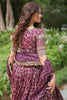 Captivating Wine Sequins Jacquard Reception Wear Lehenga Choli