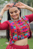 Alluring Maroon Gota-Patti Silk Navratri Lehenga Choli With Jacket