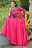 Captivating Pink Gota-Patti Work Silk Traditional Lehenga Choli