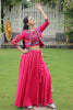 Captivating Pink Gota-Patti Work Silk Traditional Lehenga Choli