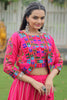 Captivating Pink Gota-Patti Work Silk Traditional Lehenga Choli