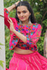 Captivating Pink Gota-Patti Work Silk Traditional Lehenga Choli