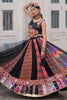 Dazzling Multi-Color Badhani Printed Georgette Navratri Lehenga Choli
