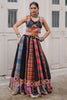 Dazzling Multi-Color Badhani Printed Georgette Navratri Lehenga Choli