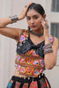 Dazzling Multi-Color Badhani Printed Georgette Navratri Lehenga Choli