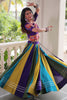 Precious Multi-Color Silk Navratri Lehenga With Gamthi Work Choli
