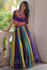 Precious Multi-Color Silk Navratri Lehenga With Gamthi Work Choli