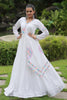 Spectacular White Gamthi Work Rayon Navratri Wear Gown