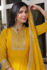 Beautiful Yellow Sequins Georgette Haldi Wear Anarkali Gown