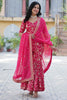 Gorgeous Pink Weaving Jacquard Festival Wear Sharara Suit