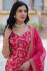 Gorgeous Pink Weaving Jacquard Festival Wear Sharara Suit