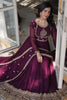 Magnetic Wine Embroidered Georgette Engagement Wear Gown