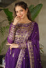 Stunning Purple Sequins Chinon Event Wear Gown With Dupatta