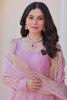 Outstanding Pink Chiffon Function Wear Gown With Sequins Work Dupatta