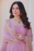 Outstanding Pink Chiffon Function Wear Gown With Sequins Work Dupatta