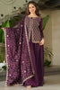 Stunning Wine Beads Embroidered Designer Sharara Suit With Dupatta