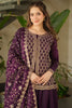 Stunning Wine Beads Embroidered Designer Sharara Suit With Dupatta