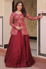 Adorable Maroon Silk Designer Lehenga With Zari Weaving Jacket