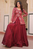 Adorable Maroon Silk Designer Lehenga With Zari Weaving Jacket