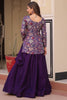 Fabulous Purple Silk Festival Wear Lehenga With Weaving Jacket